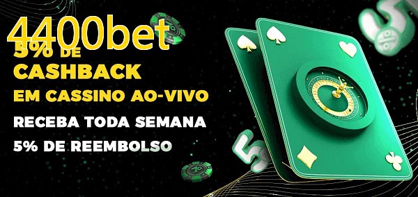 Promoções do cassino ao Vivo 4400bet